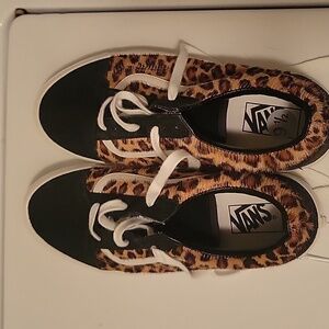 Pony hair leopard vans